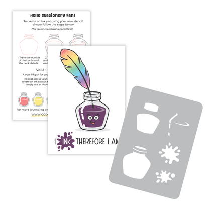 Ink Pot Swatch Pocket Stencil by Oops a Daisy