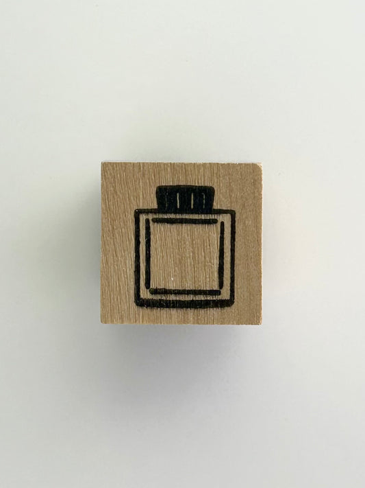 Mini ink bottle stamp, design #2