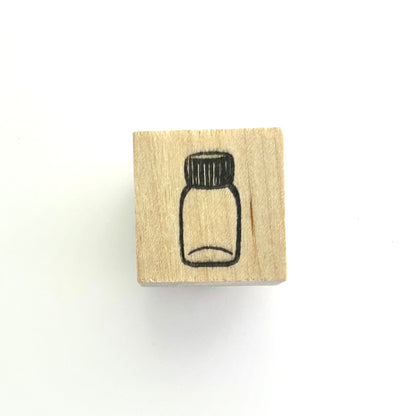 Mini ink bottle stamp, design #3