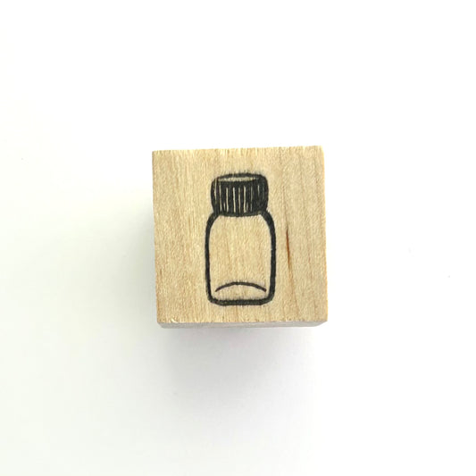 Mini ink bottle stamp, design #3