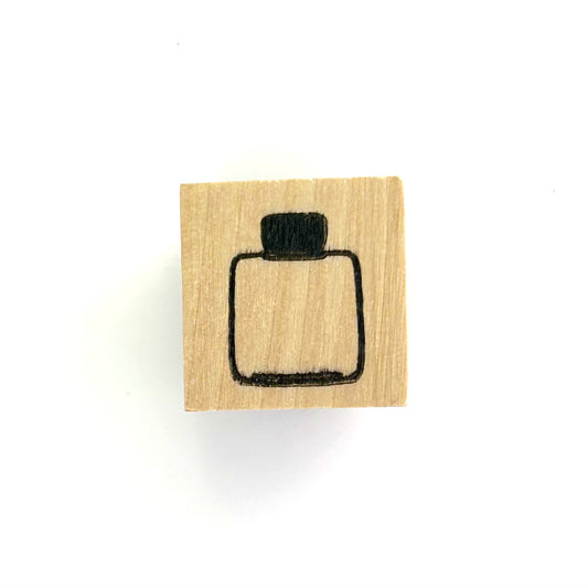 Mini ink bottle stamp, design #4