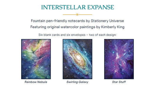 Interstellar Expanse - Set of 6 Cards and Envelopes