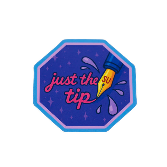 Just the Tip Octagonal Sticker