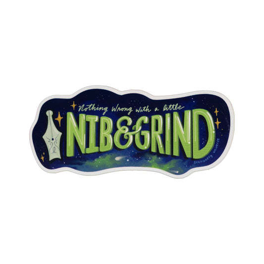 Nib and Grind sticker
