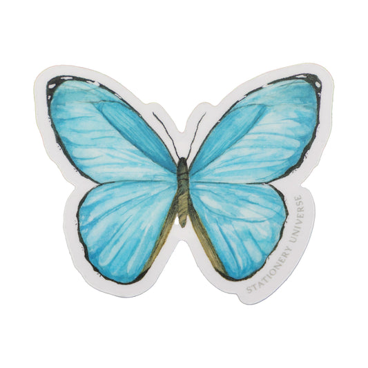 Aurora Morpho sticker, multiple colors