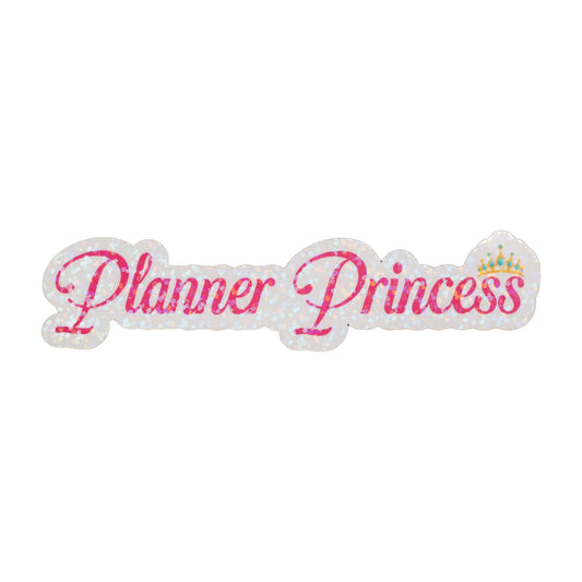 Planner Princess - Sparkly Vinyl Sticker 👑✨