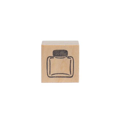 Mini ink bottle stamp, design #1