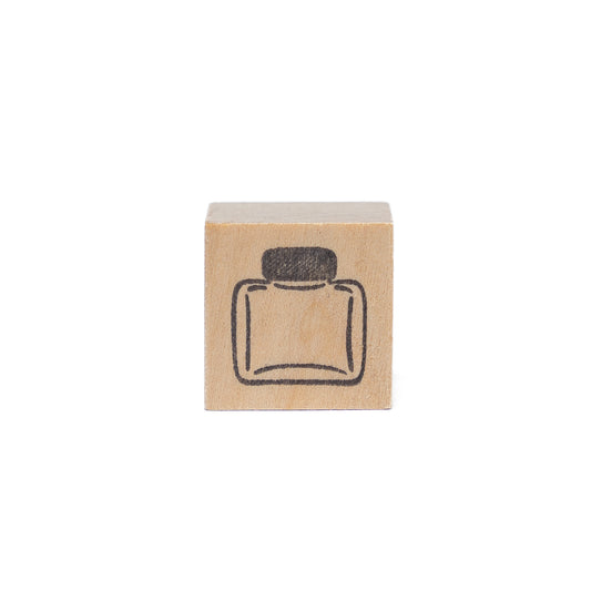 Mini ink bottle stamp, design #1