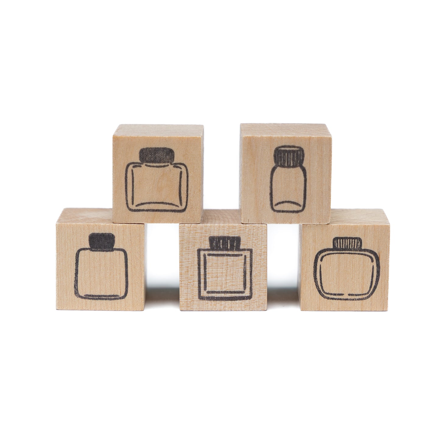 Mini ink bottle stamp, design #5