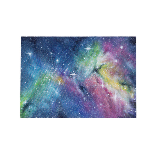 Rainbow Nebula Notecard