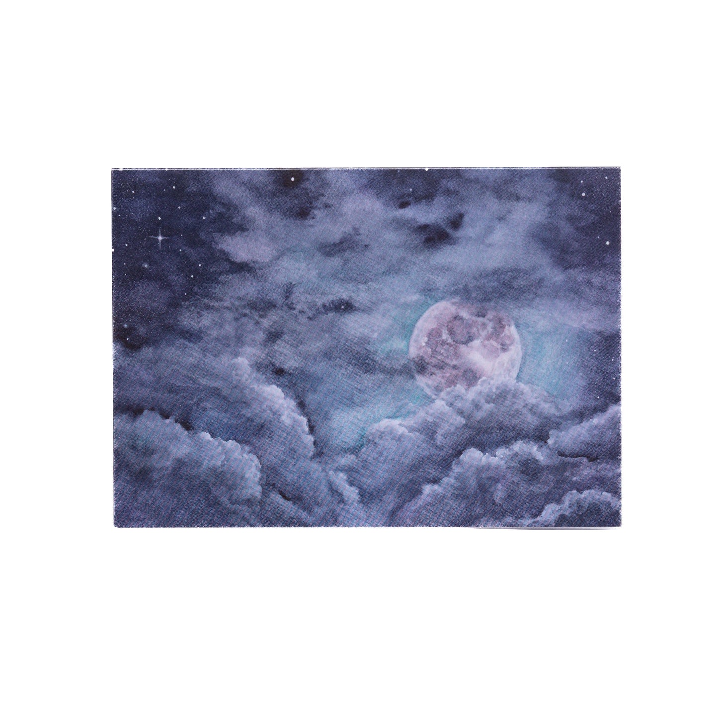Moon Amidst the Clouds Notecard
