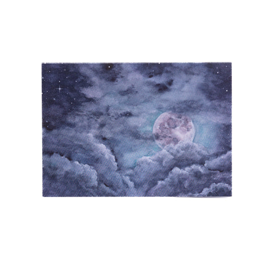 Moon Amidst the Clouds Notecard