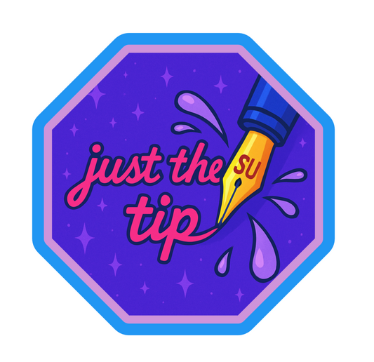 Just the Tip Octagonal Sticker