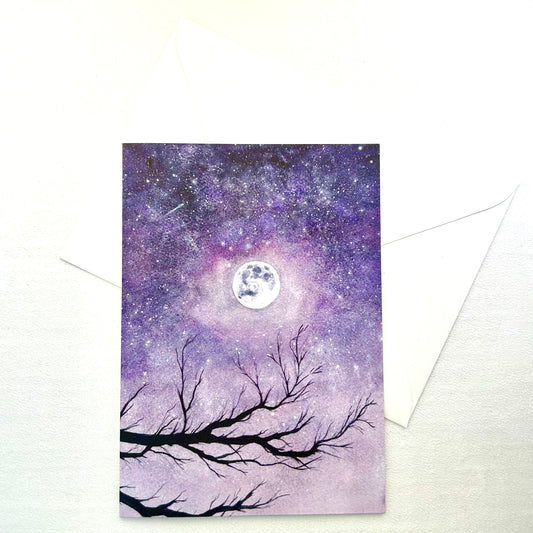 Moon in the Branches Notecard