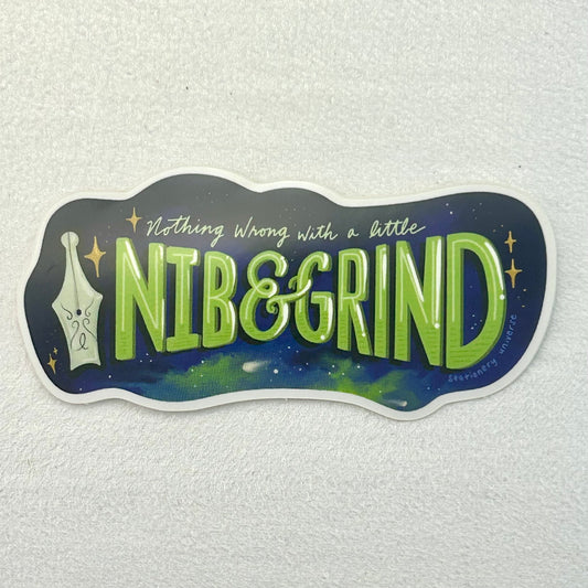 Nib and Grind sticker