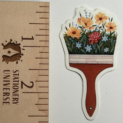 Floral Paintbush sticker