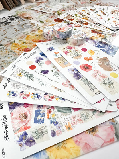 Perennials Collection Sticker Sheet Bundle of 6 by Lauren Phelps Designs
