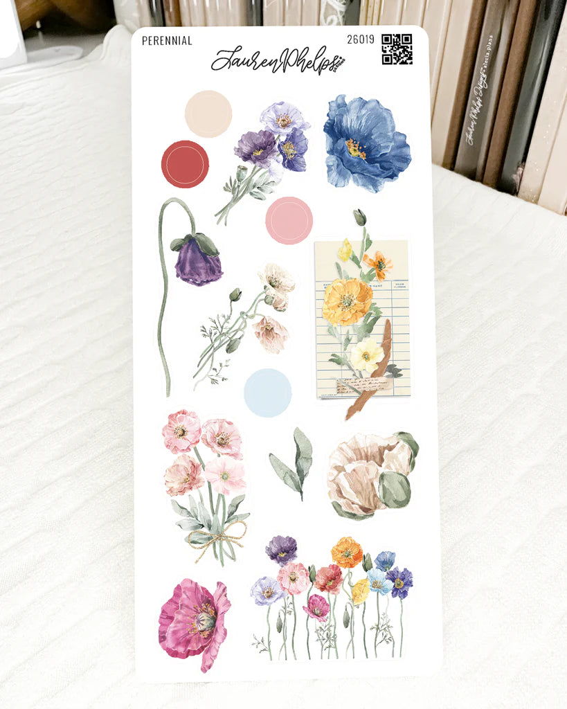 Perennial Collection Sticker Sheets by Lauren Phelps Designs