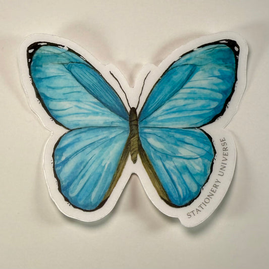 Aurora Morpho sticker, multiple colors