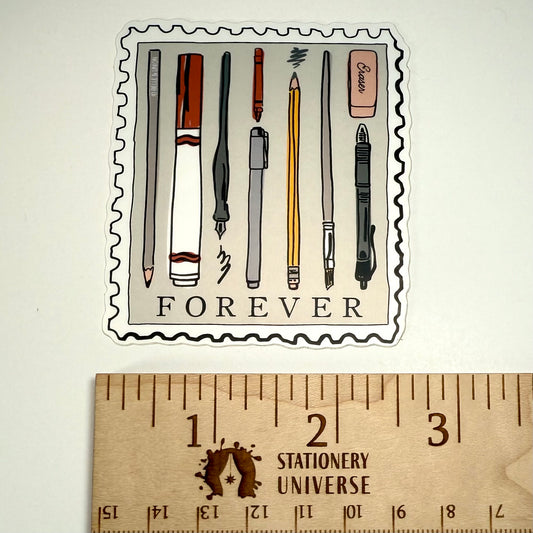 Forever Writing Stamp sticker
