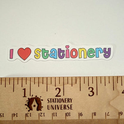 I ♡ Stationery sticker