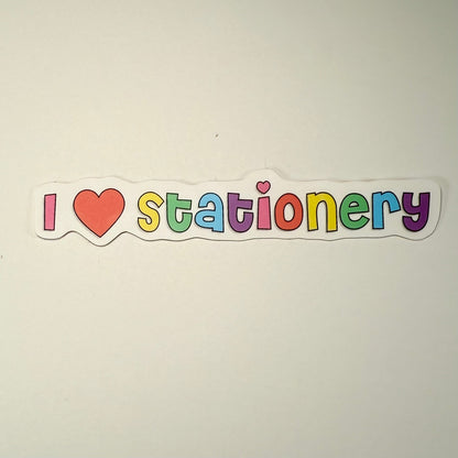 I ♡ Stationery sticker