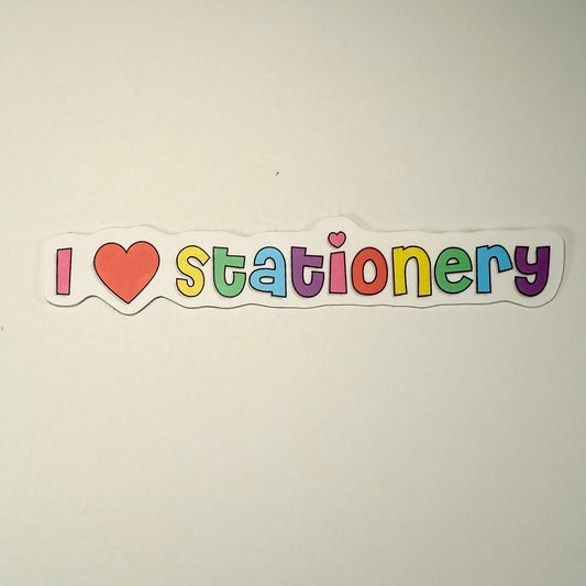 I ♡ Stationery sticker