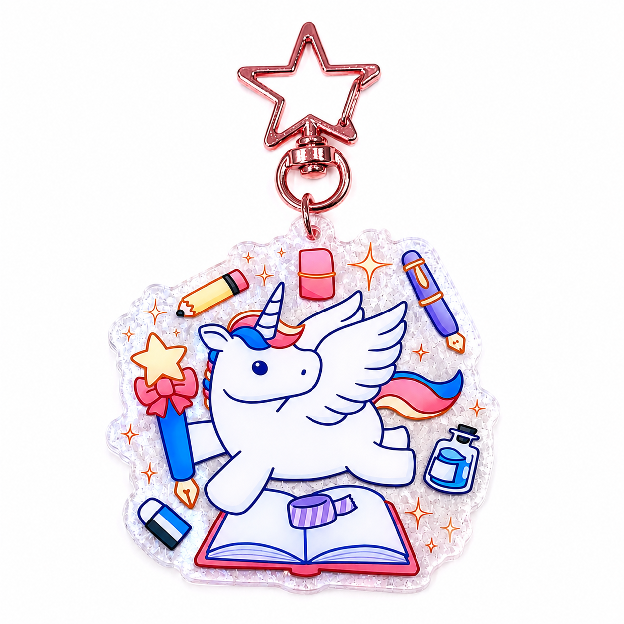 Inkicorn Enchanted Star Keychain by Inky Converters x Stationery Universe