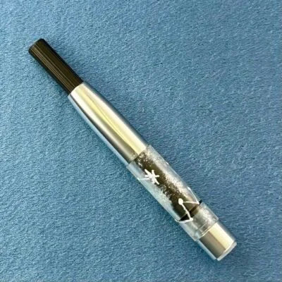 Platinum fountain pen converter with painted constellations, silver trim