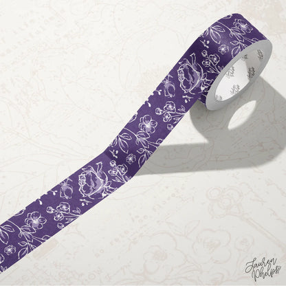 Solid Floral Bloom Washi Tape by Lauren Phelps Designs