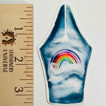 Rainbow Fountain Pen Nib sticker