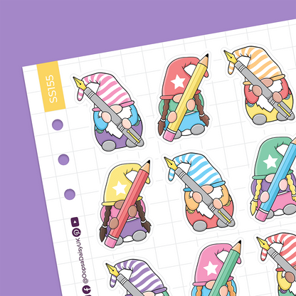 Stationery Gonks A5 sticker sheet