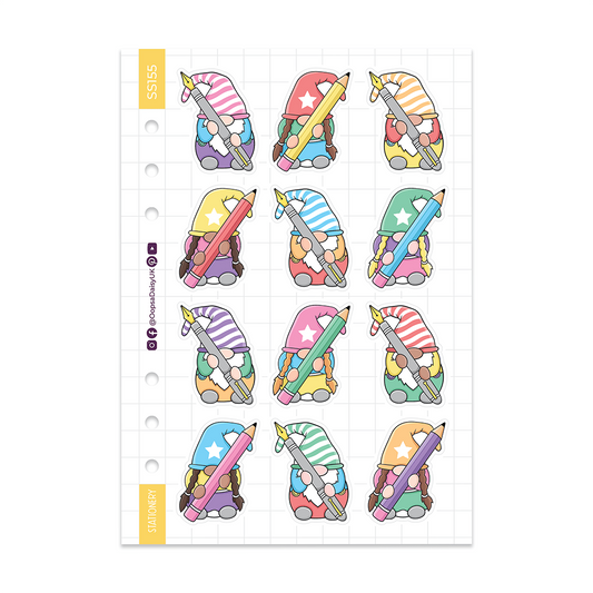 Stationery Gonks A5 sticker sheet