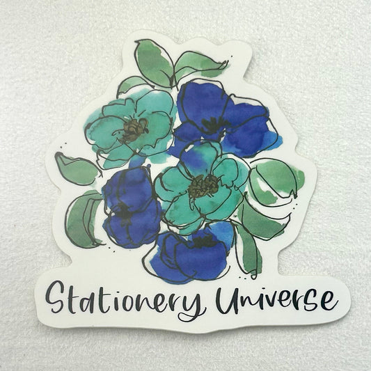 Bouquet of Inky Flowers sticker