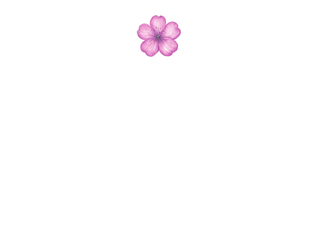 First Blossom Luxe Flat Notecard