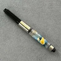 Standard fountain pen converter with painted galaxies