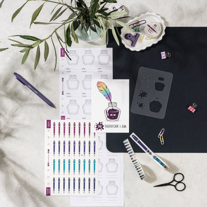 Shine Bright Like a Fountain Pen Foil Washi Tape by Oops a Daisy – Stationery Universe Exclusive