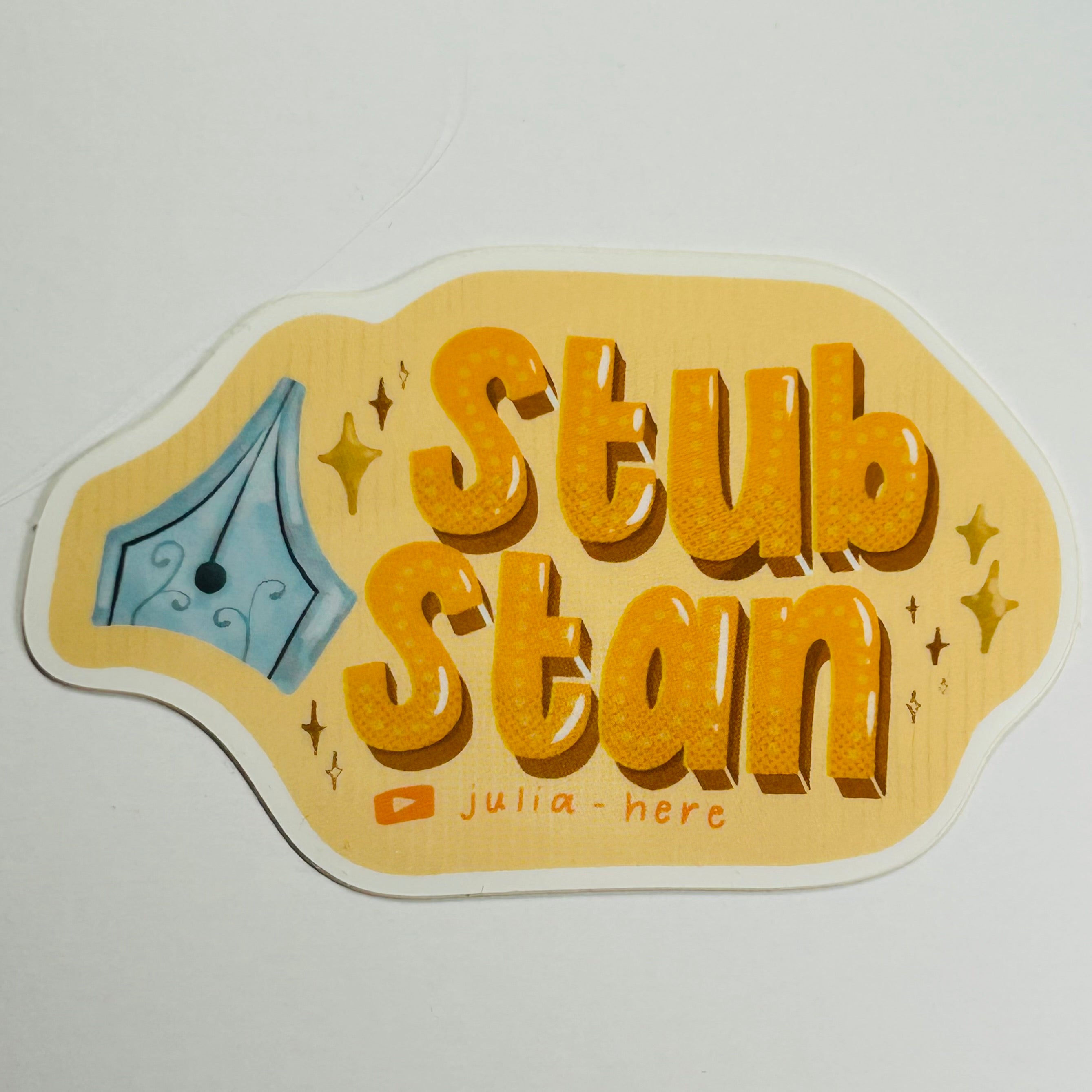 Stub Stan sticker – Stationery Universe