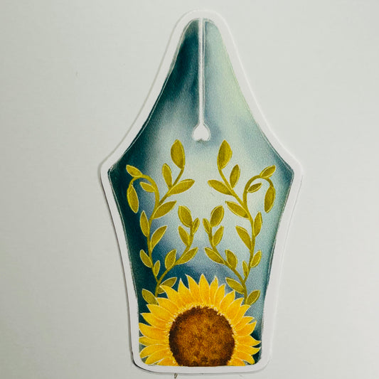 Sunflower Fountain Pen Nib Sticker