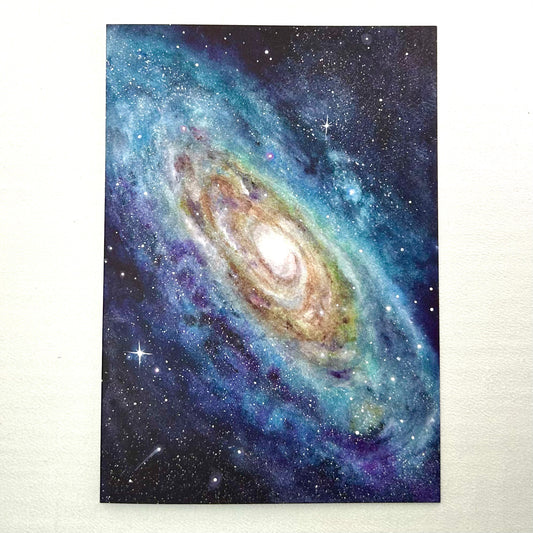 Swirling Galaxy Notecard