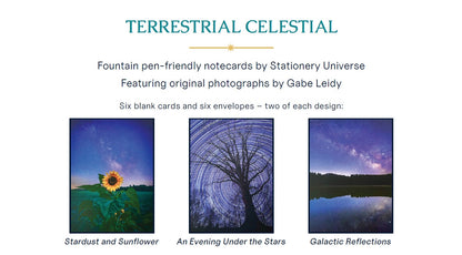 Terrestrial : Celestial - Set of 6 Cards and Envelopes