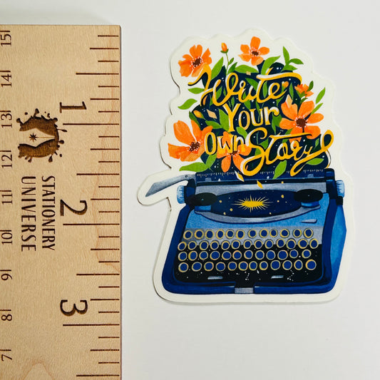Write Your Own Story Typewriter sticker