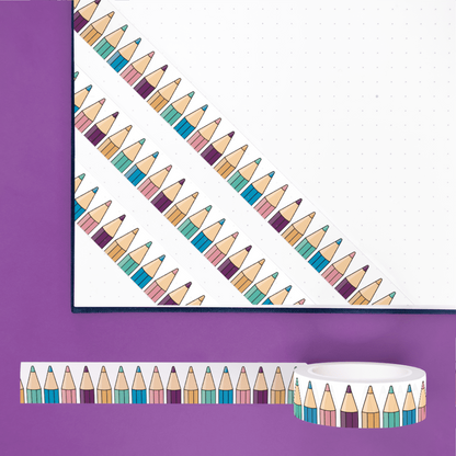 Pencil Tips washi tape (vertical pencils)
