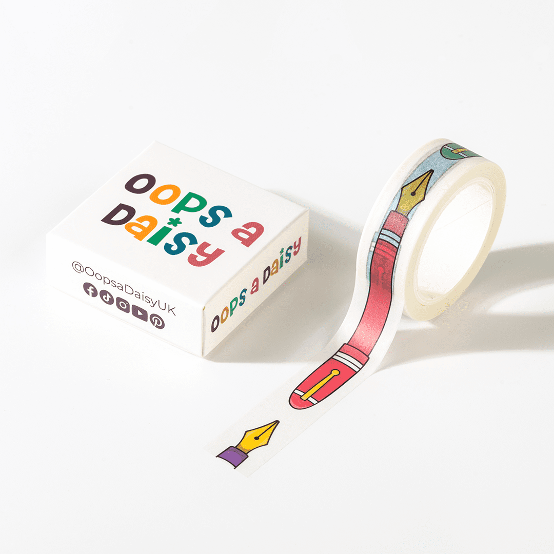 Fountain Pens - Rainbow washi tape
