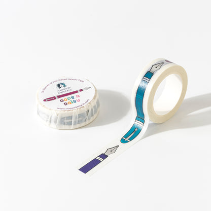 Shine Bright Like a Fountain Pen Foil Washi Tape by Oops a Daisy – Stationery Universe Exclusive
