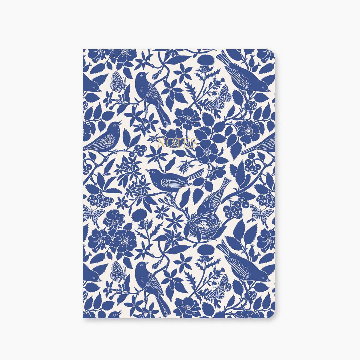 Blue Birds Soft Cover Notebook (grid)