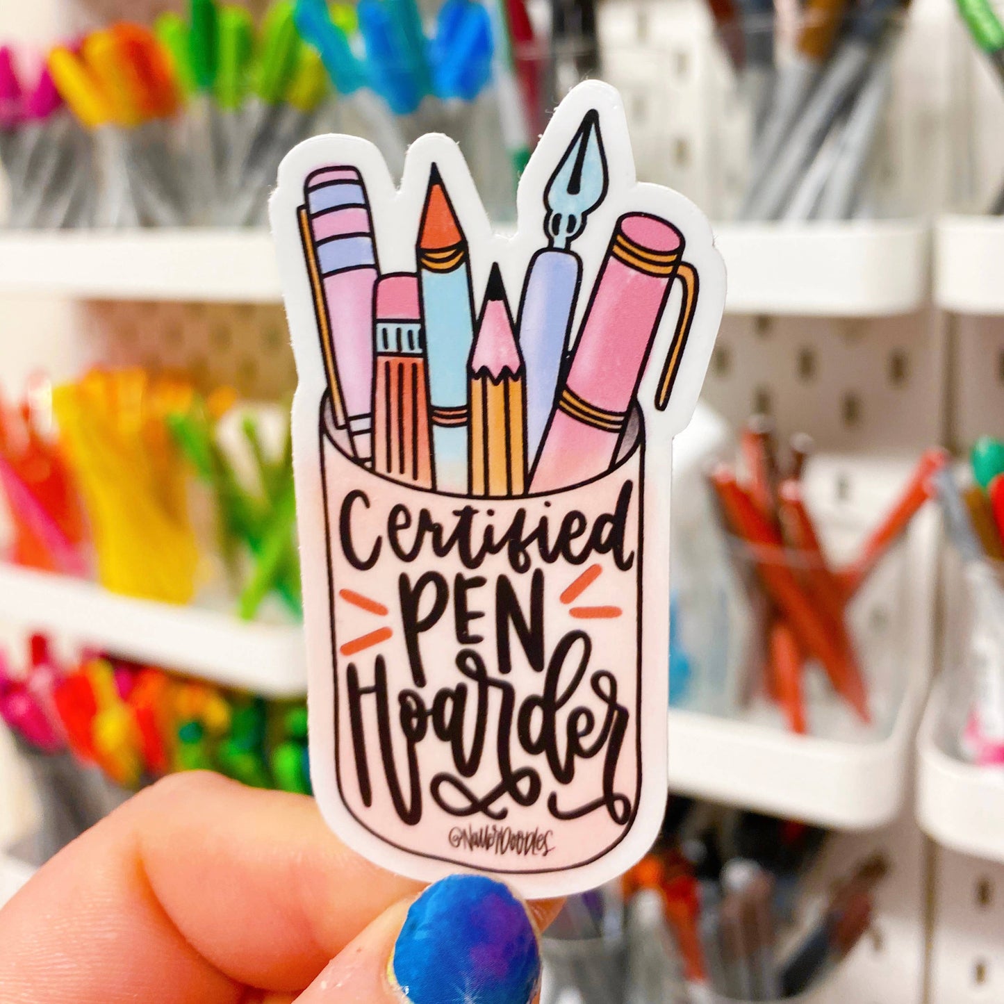 Certified Pen Hoarder Decal Sticker