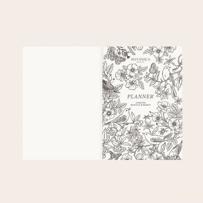 Song Birds Linen-Bound Undated Planner