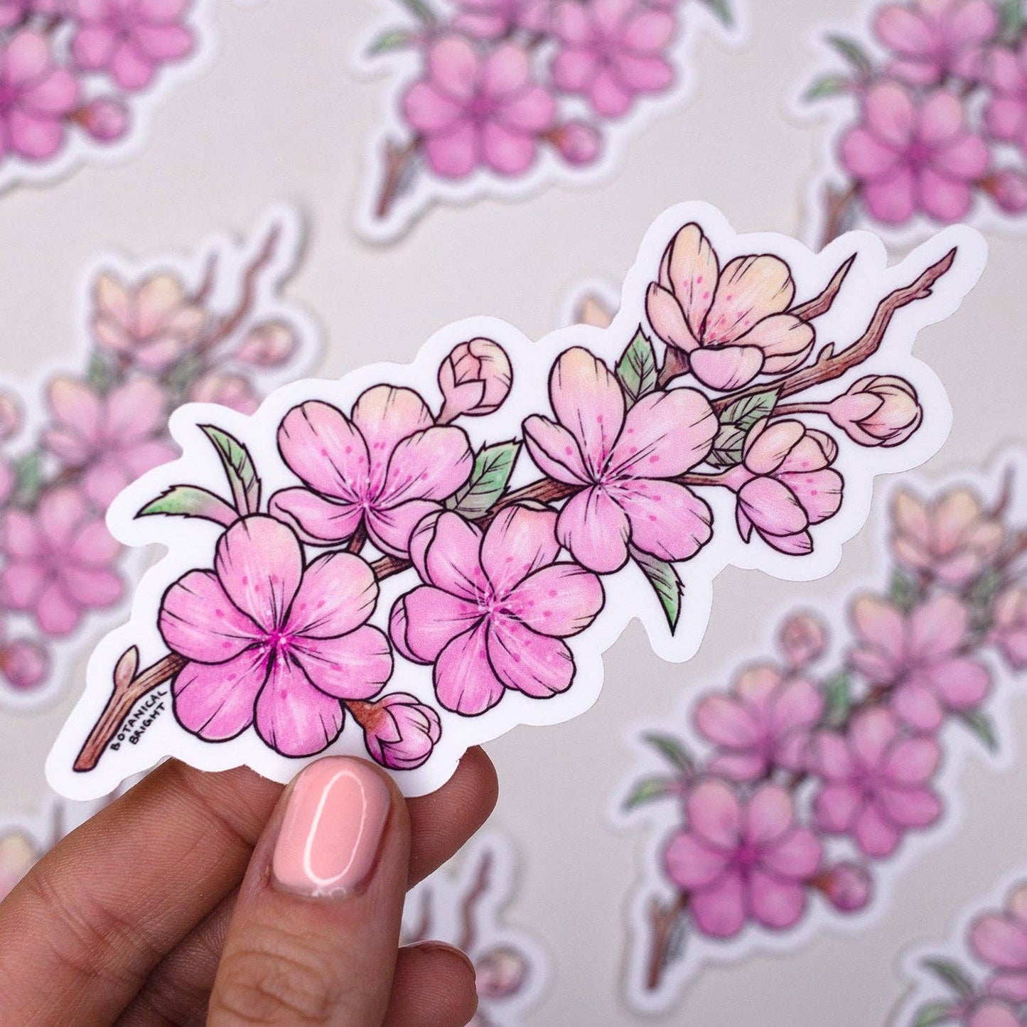 Cherry Blossom Branch Vinyl Sticker Decal