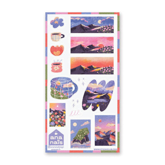 Magical Mountain Views Sticker Sheet